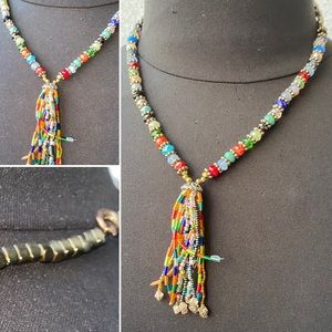 Indian Style Multicolor Crystal Necklace